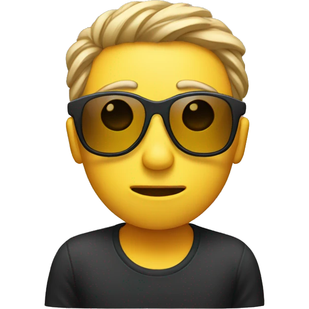 unsure emoji with sunglasses emoji