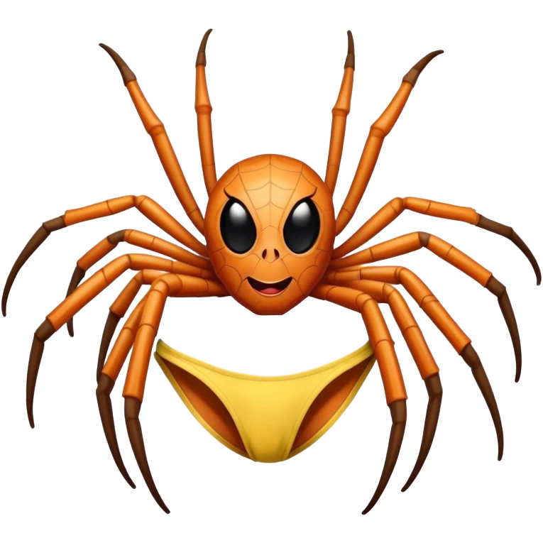 Spider in bikini emoji