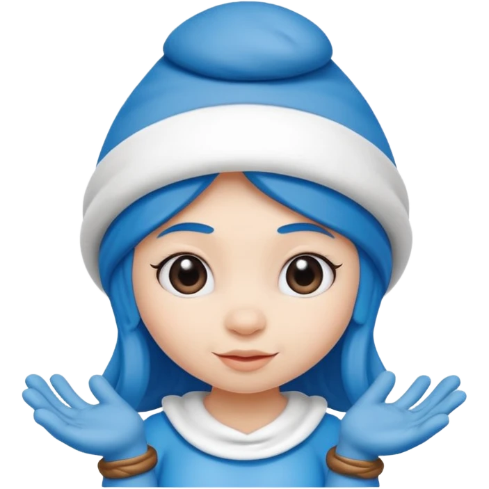 girl smurf  emoji