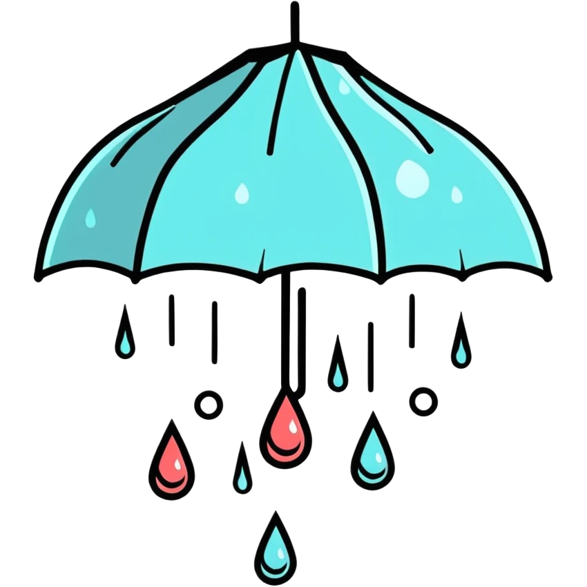 Rainy heart  emoji