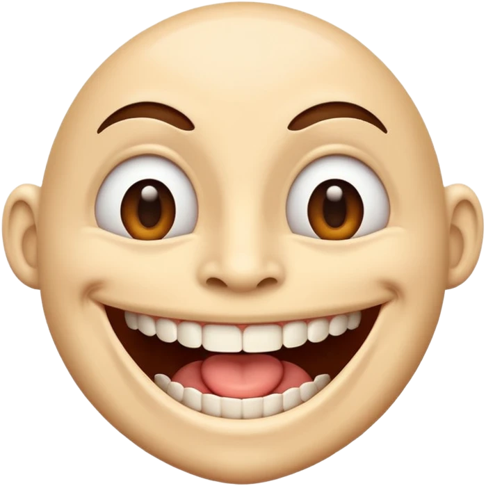 Human with an Giant mouth emoji