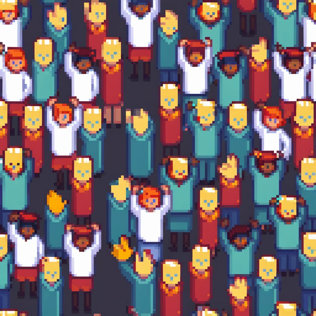 students raising hands emoji