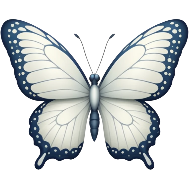 White butterfly emoji