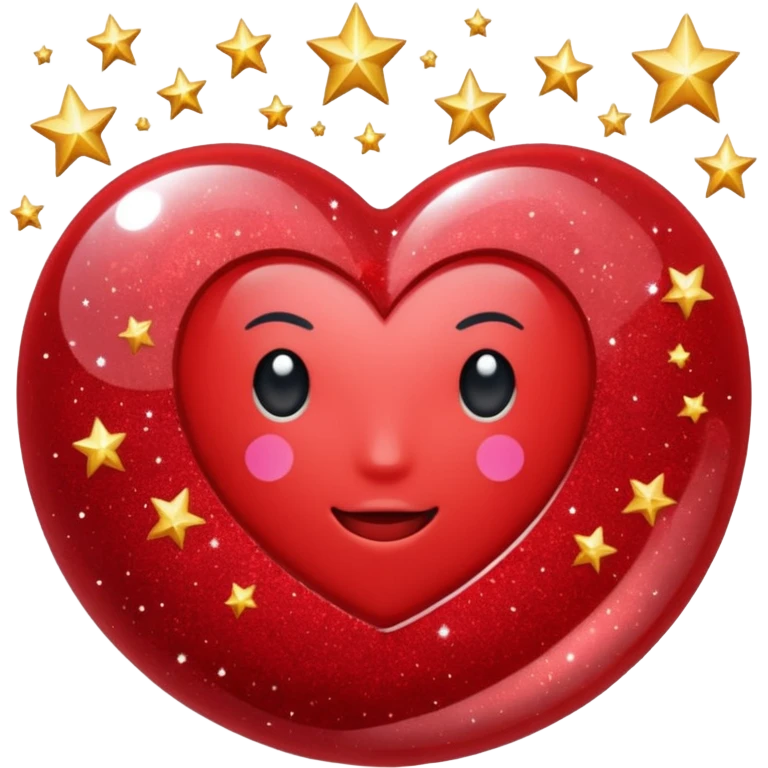 red glitter space   emoji