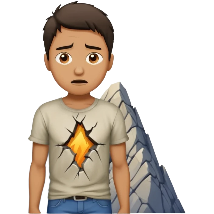 homme qui une montagne coincé dans les fesse emoji