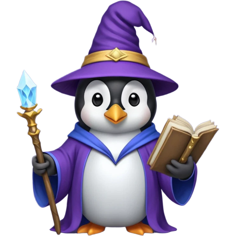 Penguin Wizard emoji