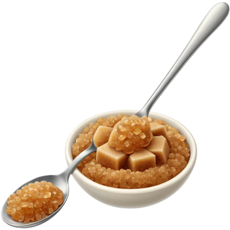 fine brown sugar on a spoon emoji