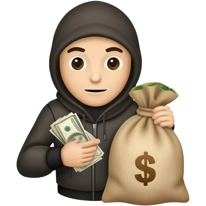 robber with sack of money emoji