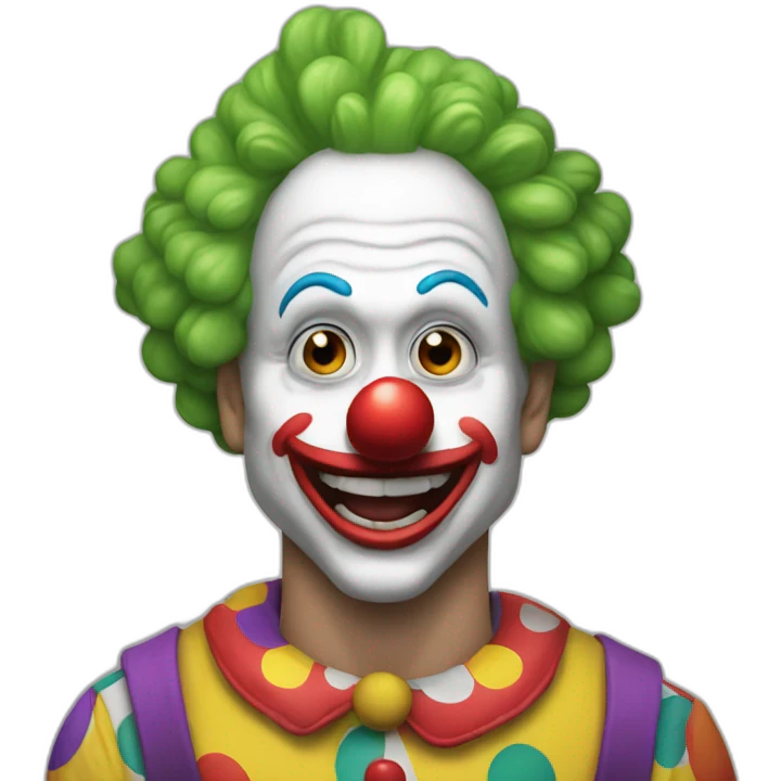 Clown stupid loughing emoji
