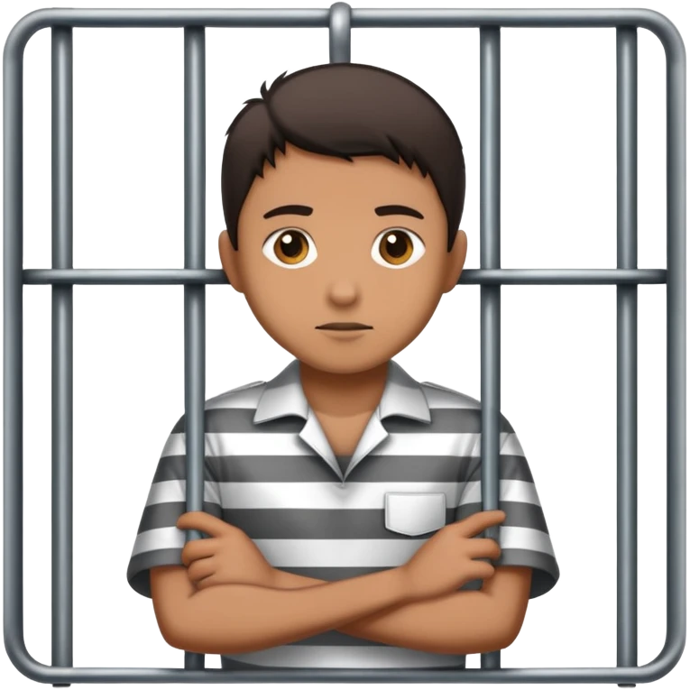 Prisoner behind bars emoji