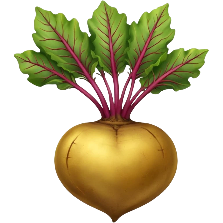 Gold beetroot emoji