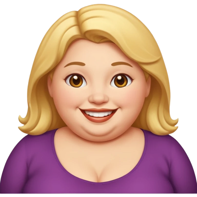 Fat woman emoji