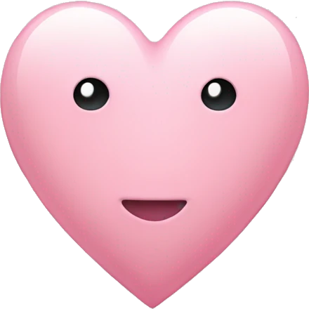 Light pink heart emoji