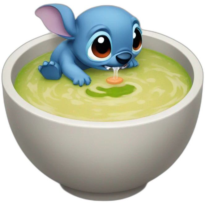 stich drinking soup emoji