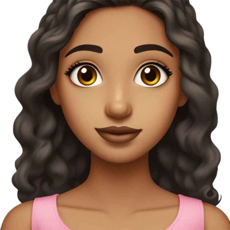 punjabi girl with fair skin, brown eyes, long curled lashes, slightly blemished skin, four freckles on nose, pinkish rose lips that are on the shorter but full sha emoji