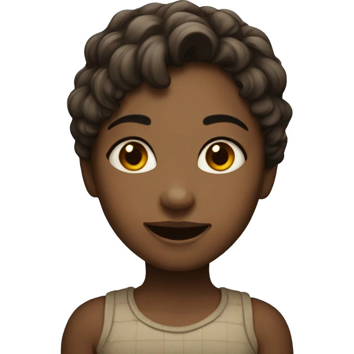 a girl with dimple emoji