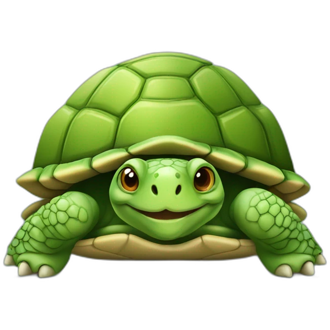 Une tortue avec des dents emoji