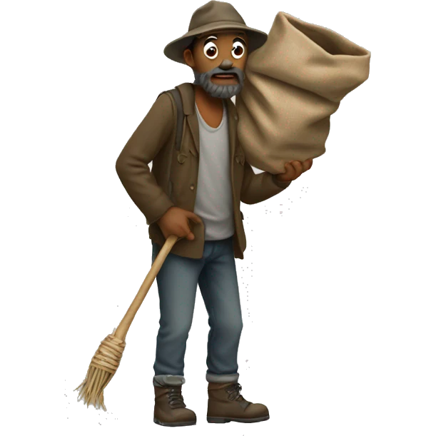 Hobo with a bindle  emoji