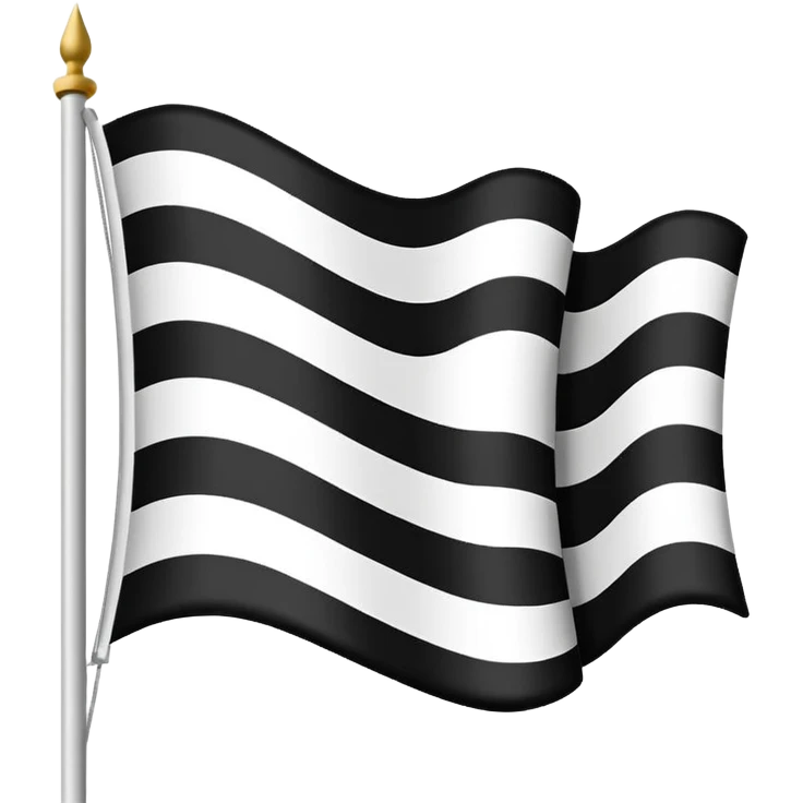 Fais moi le drapeau de la Bretagne comme il est réellement avec les 11 hermines et sans y ajouter ou modifier quoique ce soit pas même de personnages  emoji