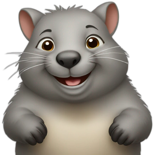 Happy wombat emoji