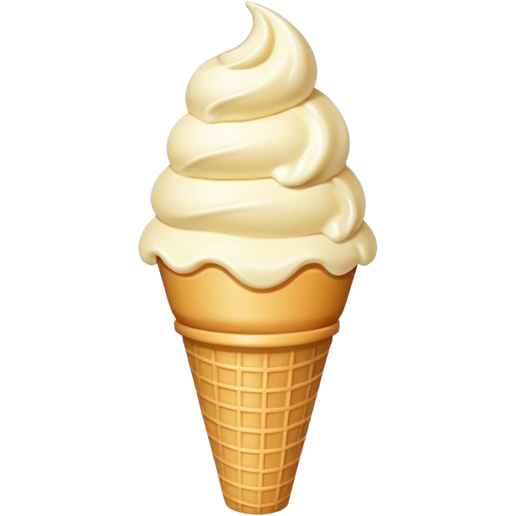 vanilla ice cream emoji