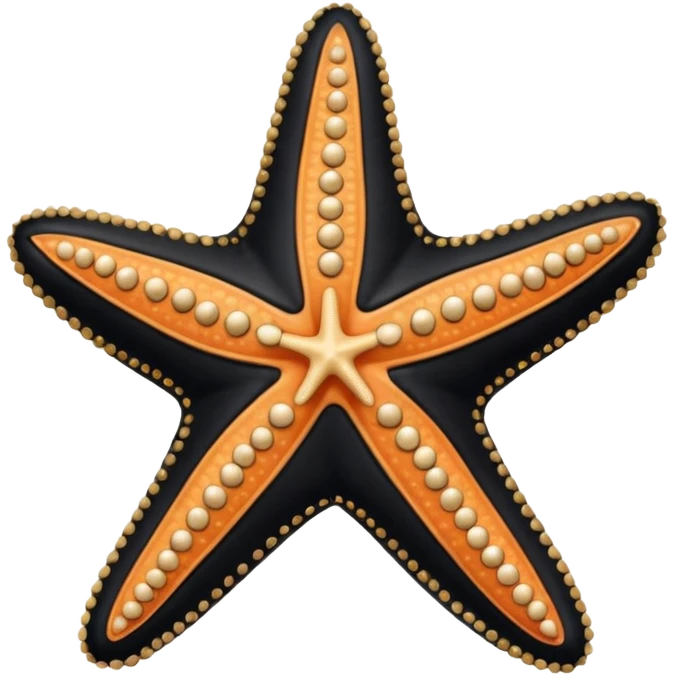 Starfish Dressed  in black leather wear emoji