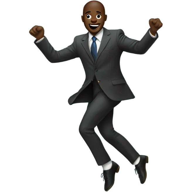 Man Dancing With suit african dance emoji