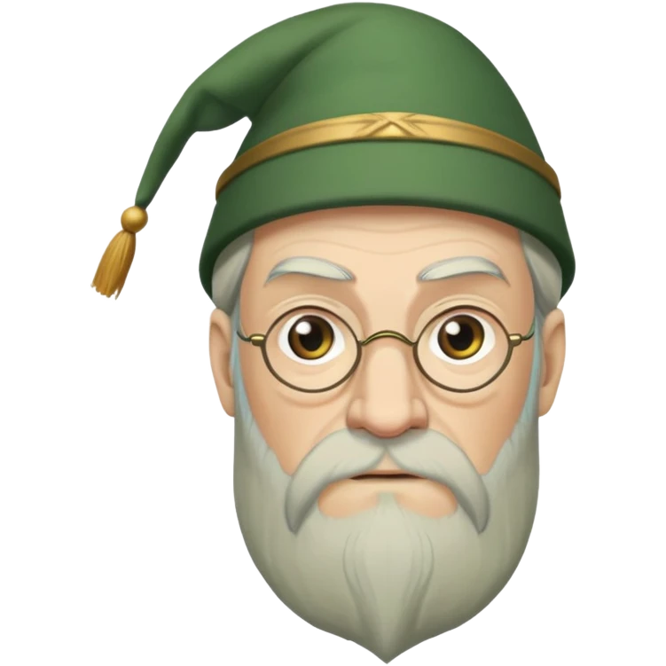 Albus Dumbledore green hat emoji