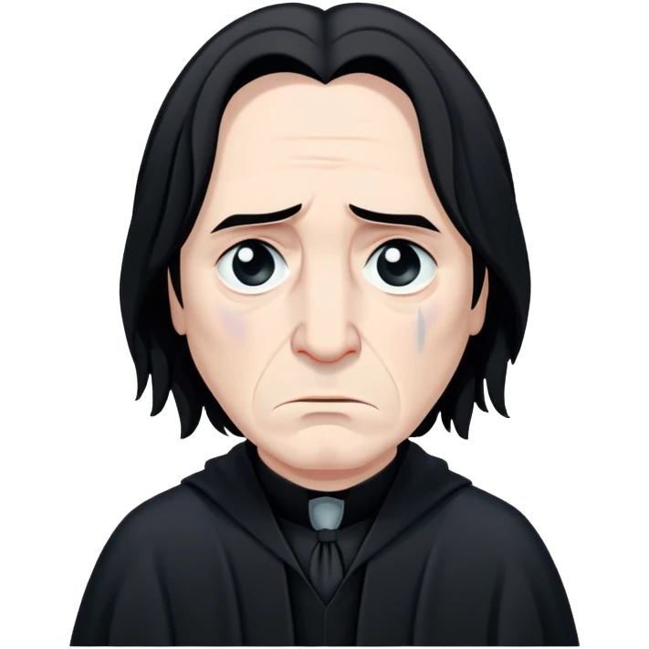 sad Severus Snape with tears emoji