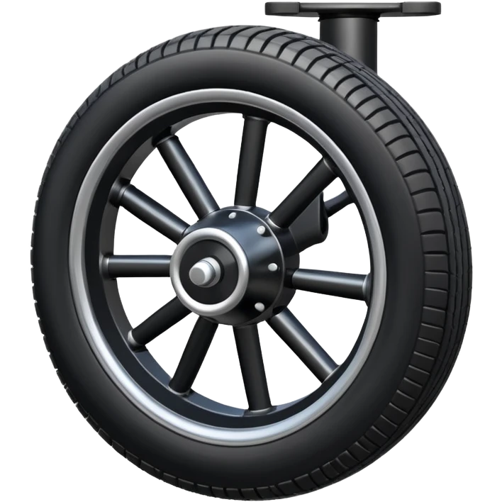 pneumatic wheel with landing gear emoji