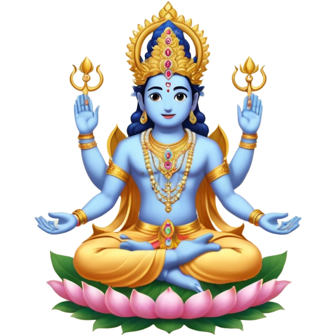 combined form of Bhagwan Vishnu 10 avatars. emoji