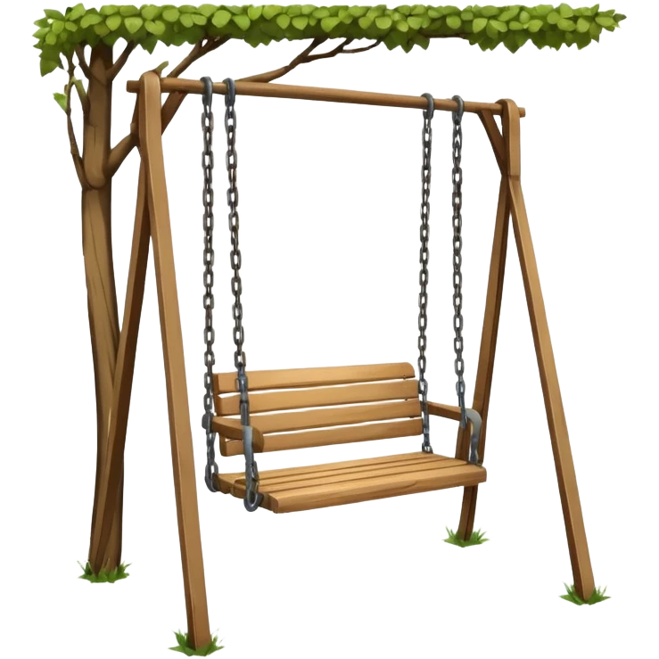 Swing in public park emoji