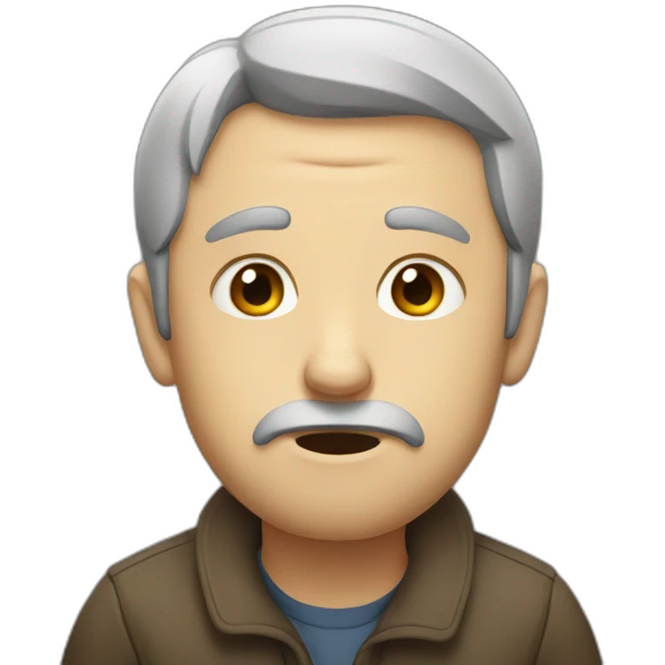A sad English man emoji
