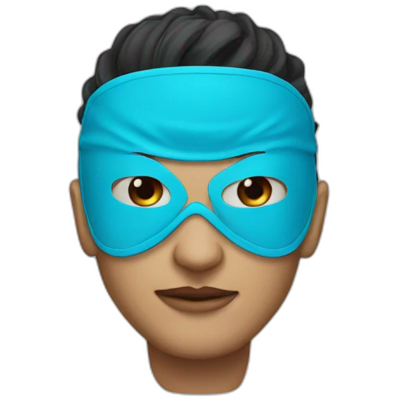 Maske mavi emoji