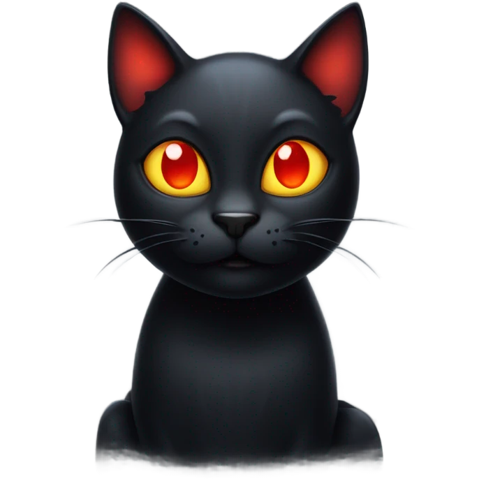  black cat that looks like this emoji😈 emoji