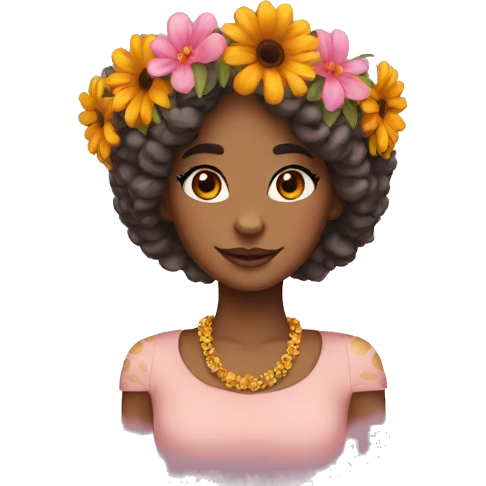 Leopard flower crown  emoji