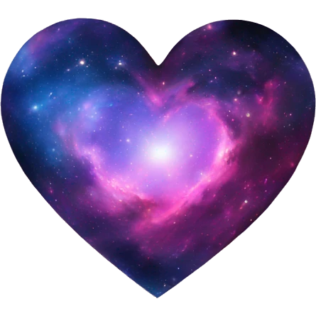 Galaxy heart emoji