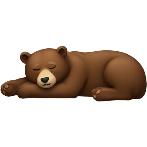 Sleeping bear emoji