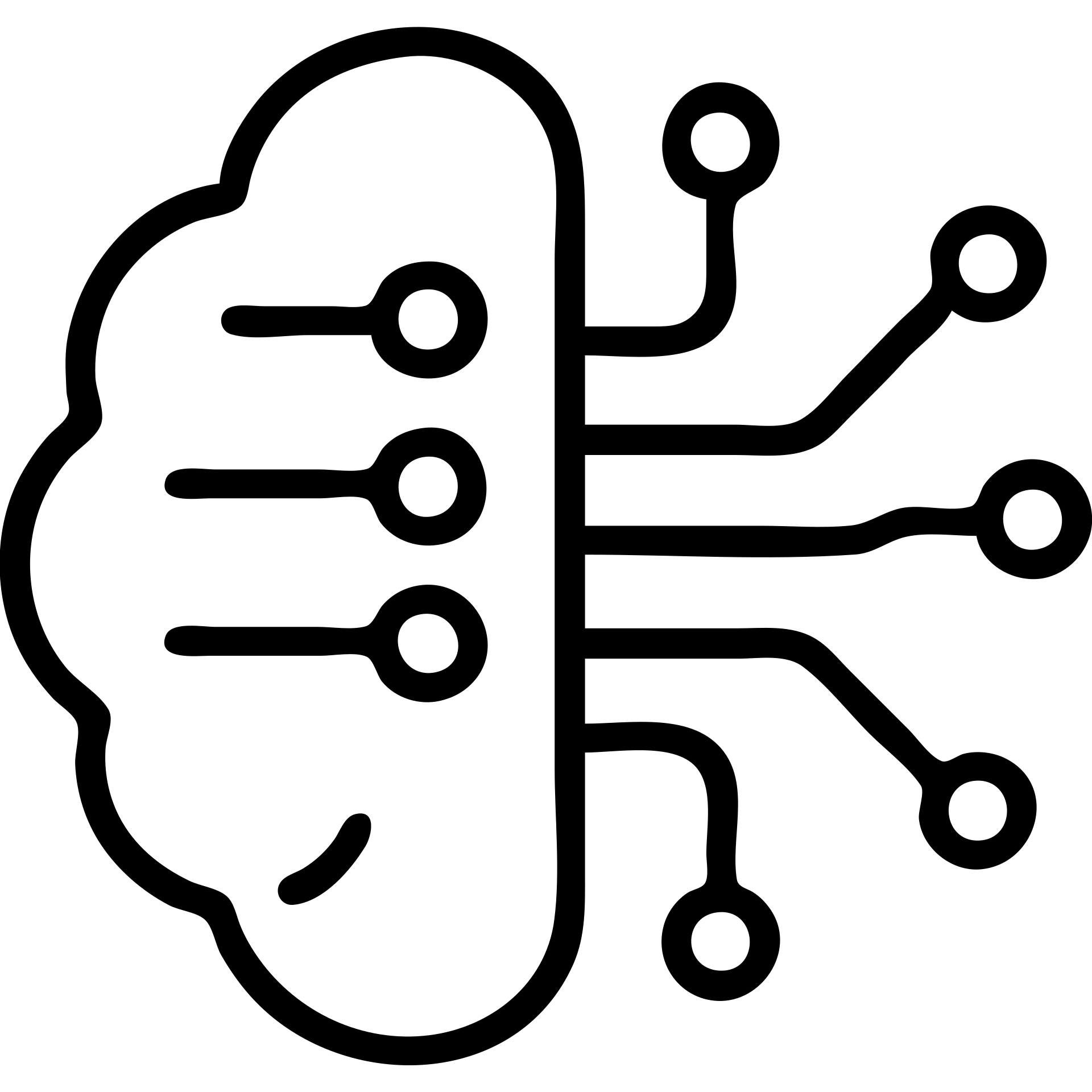 Circuit brain representing artificial intelligence, minimal design emoji