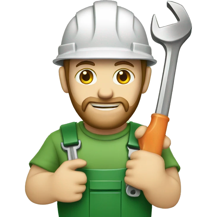  Irish worker with a wrench in his hands emoji