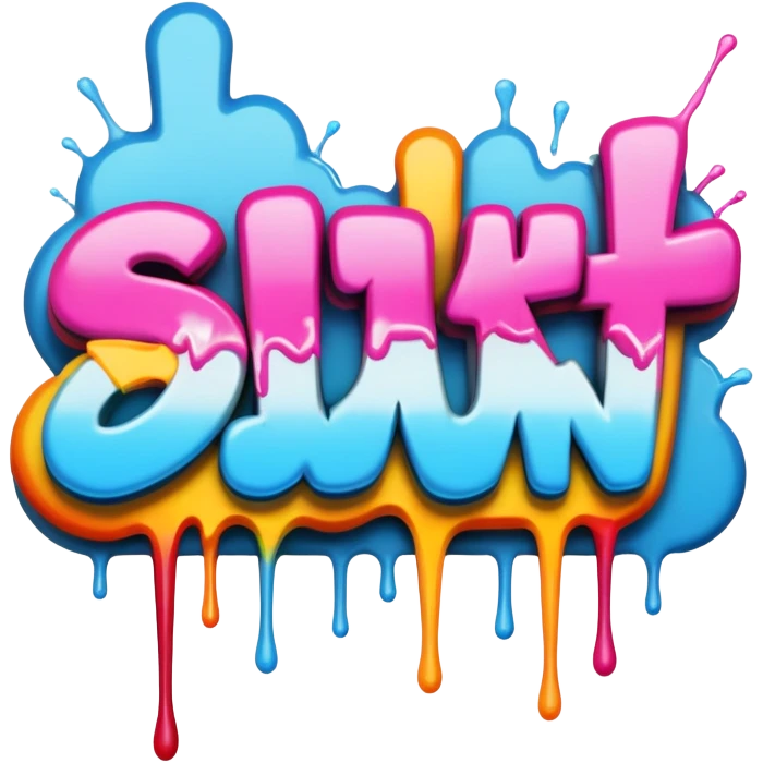graffiti of the word  sit down  emoji