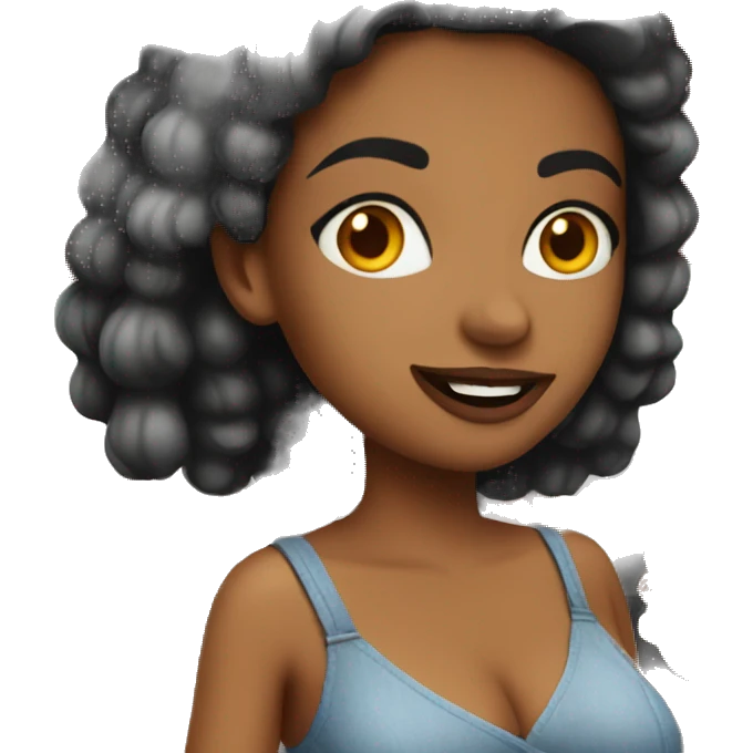 Hot girl barbecue emoji