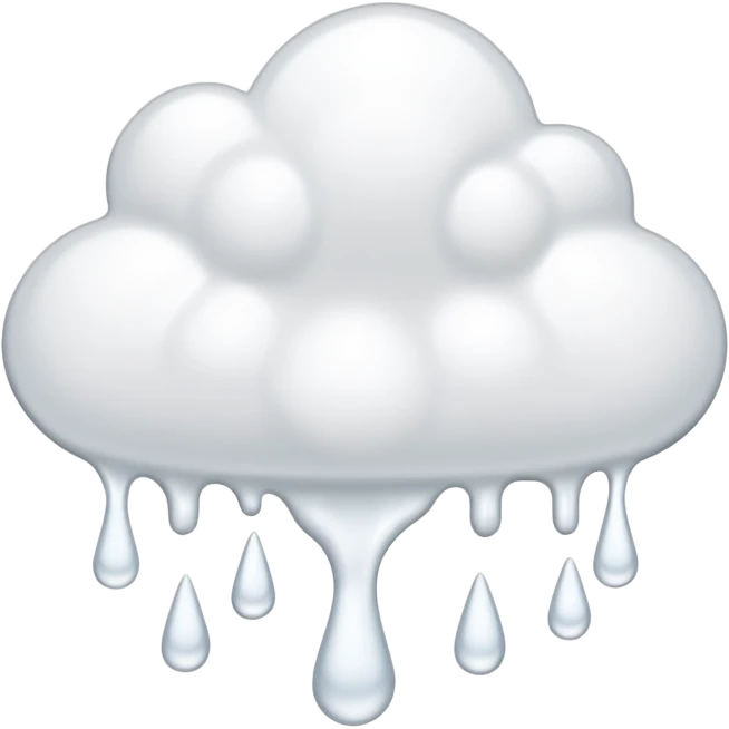 white glue drops falling emoji