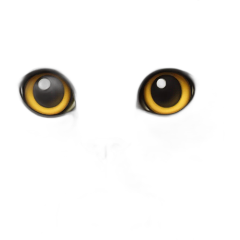 Chat scottish fold gris en gros plan emoji