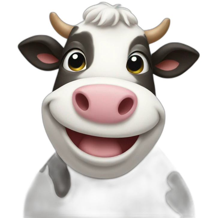 happy cow teacher emoji