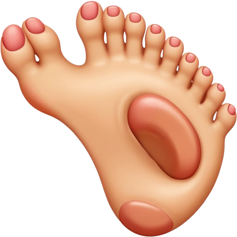 cartoon foot emoji