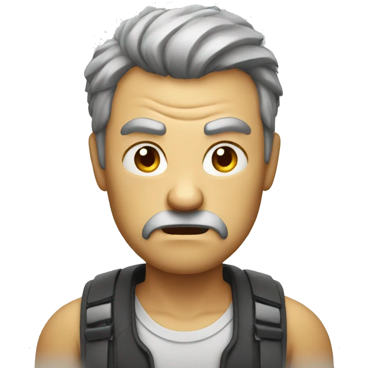 an angry man emoji
