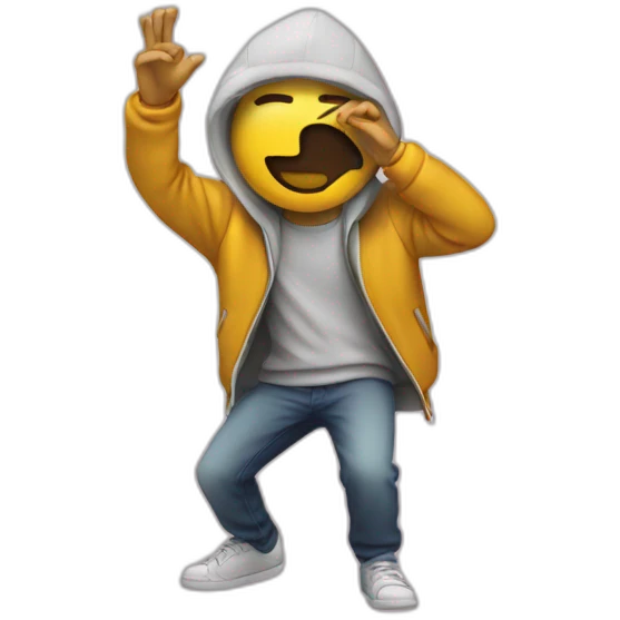 Personne avec un dab emoji
