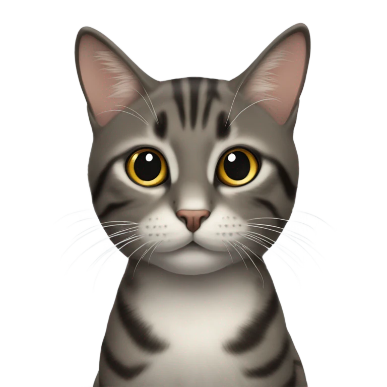 Кошка с черными глазами emoji