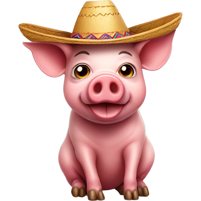 pig with sombrero emoji
